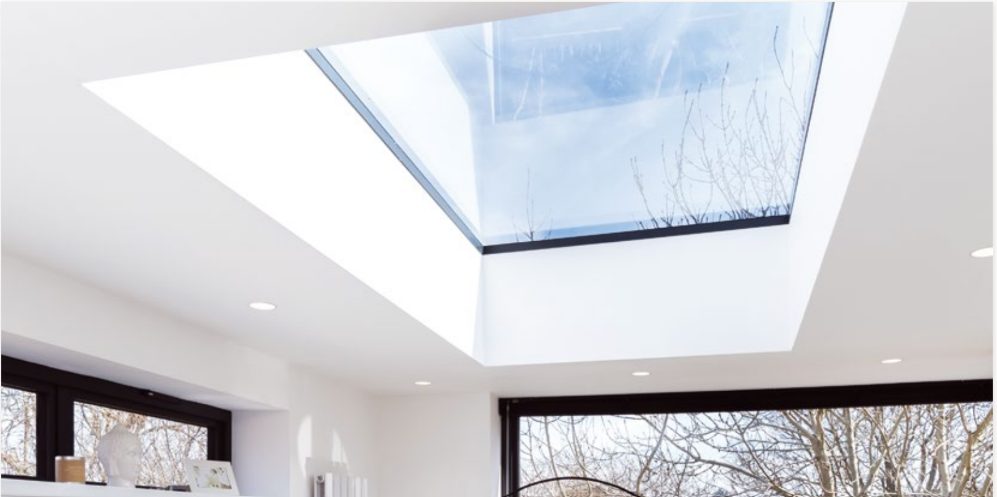 aluminium flat rooflight